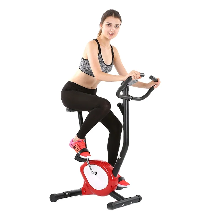 Belt Drive Stationary Bike, Magnetic Resistance Upright Bike With LCD Display for Women Wen Senior Home Off