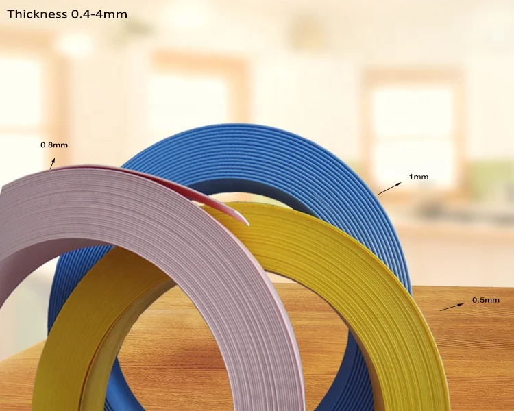 Матовая и тисненная ПВХ лента для кромки мебели, пластиковая облицовочная лента для шкафа