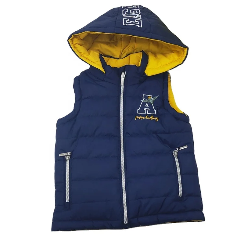 
Custom kids Fashion Apparel Customize Sleeveless Factory Price New Style Puffer Jacket kids 
