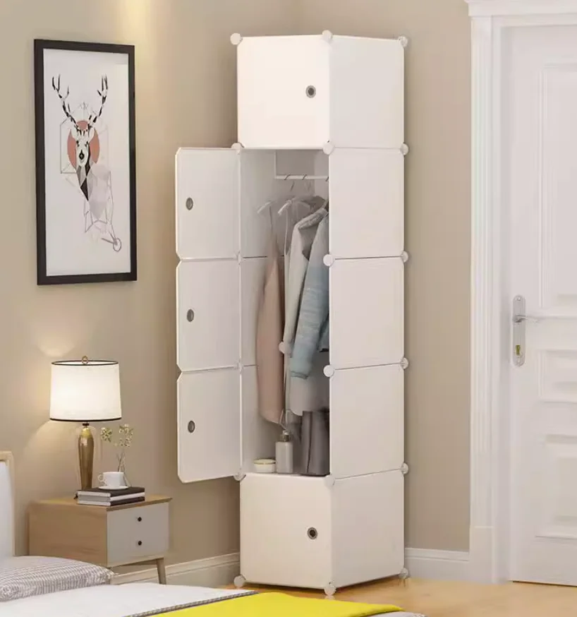 Home Furniture Plastic Cubes Craft Design DIY Cabinets for Sale Bedroom Storage Wardrobe
