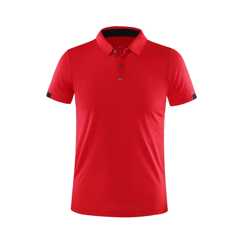 Wholesale Small Order Customized Logo Mens Light Weight Quick Dry Plus Size Polyester Gym Stuff Team Golf Polo T-Shirts