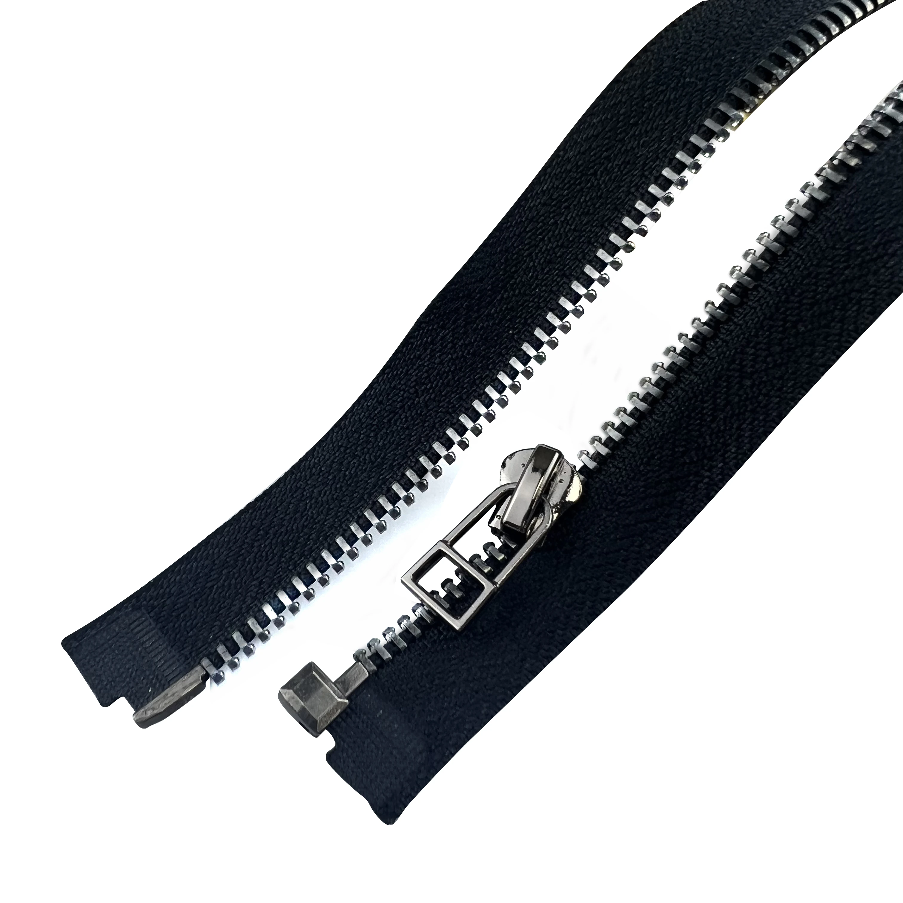 Wholesale Gold Fancy Open Jacket Metal Zipper 5# Tape Roll Zipper Factory Source Customized Excellent Quality