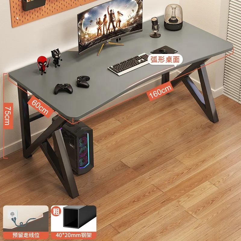 2024 YOUTAI New Product K-shaped Thickened Frame Computer Gaming Table with Cable Management Groove and Chair