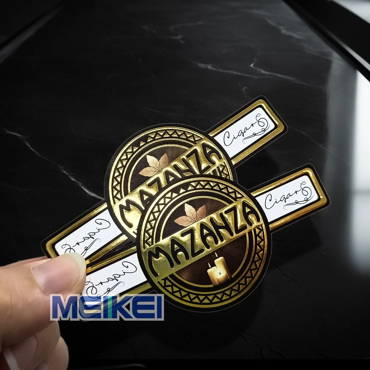 Индивидуальная сигарная лента с тиснением