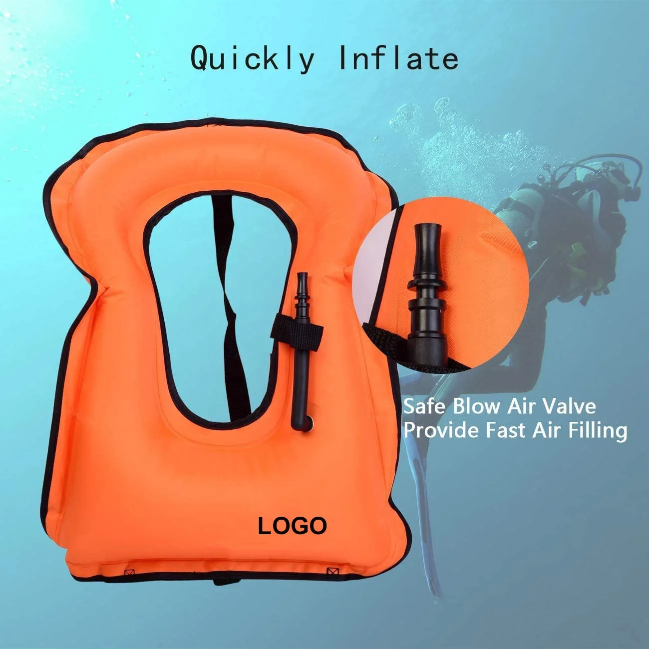 High Quality Inflatable  Reflective Safety Life Jacket Adult PFD Automatic Manual Inflatable Hi-vis Life Jacket for Sale