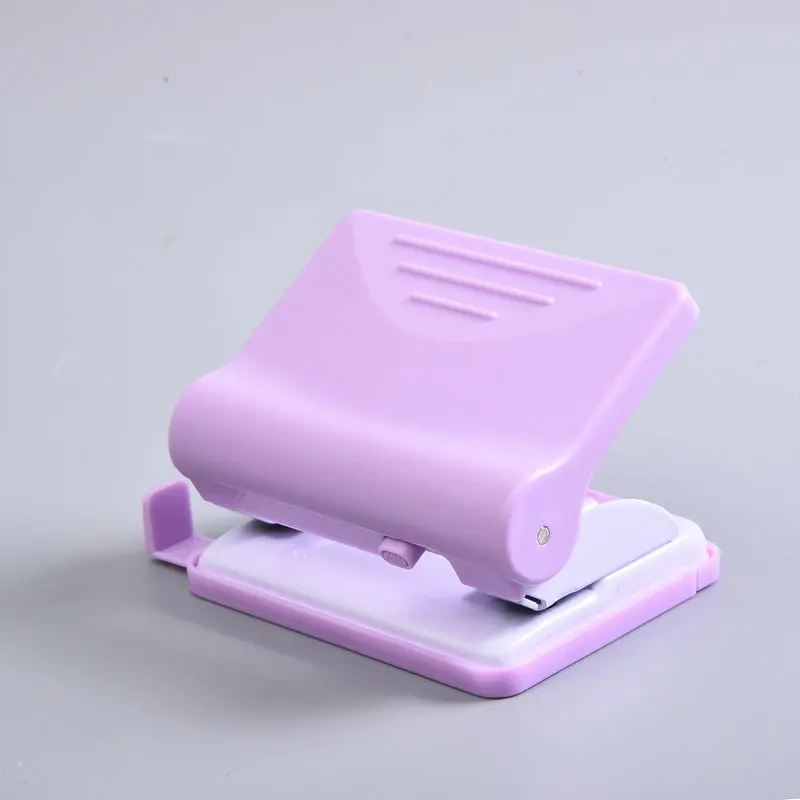 Office Punch 2 Hole Punch Desktop Paper Punch with Creative Soft Color
