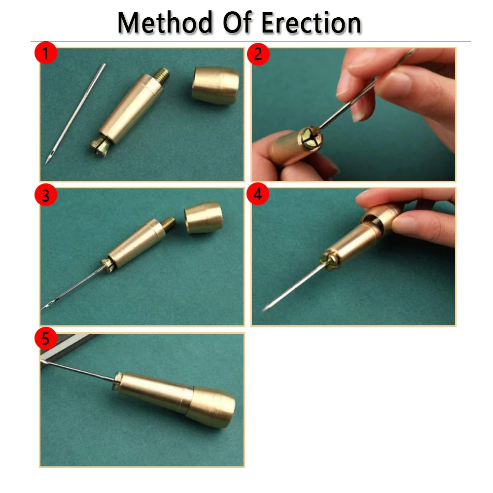 Shoes Canvas Tent Sewing Awl Hand Stitcher Taper Needle Repairing Kit Tool leather strit stitching tools hole