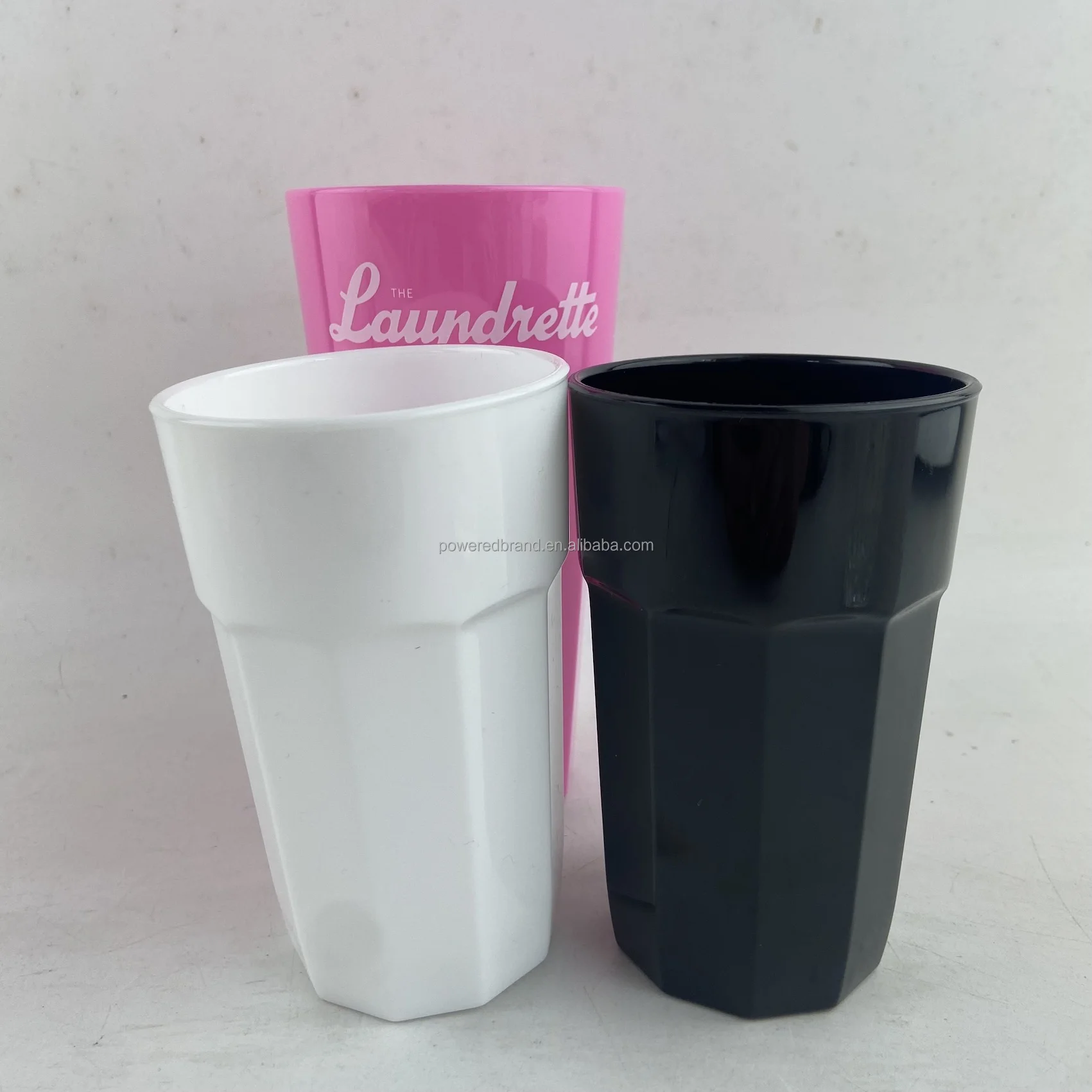 Polycarbonate plastic unbreakable reusable stacking wine and whisky glasses