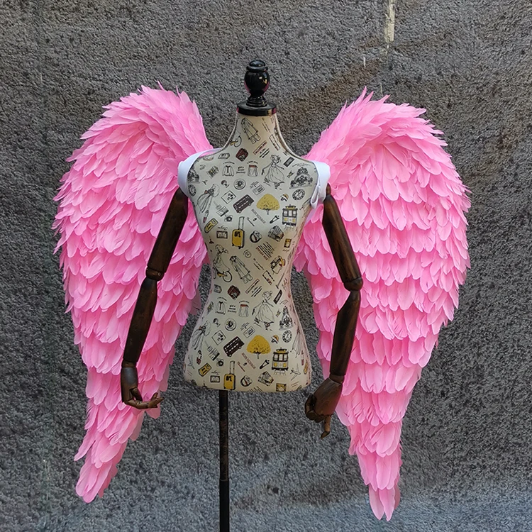 Cosplay Props Large Costume Feather Adult Angel Wings for Model Show Wedding Photos Shooting White Feather Costume Wings