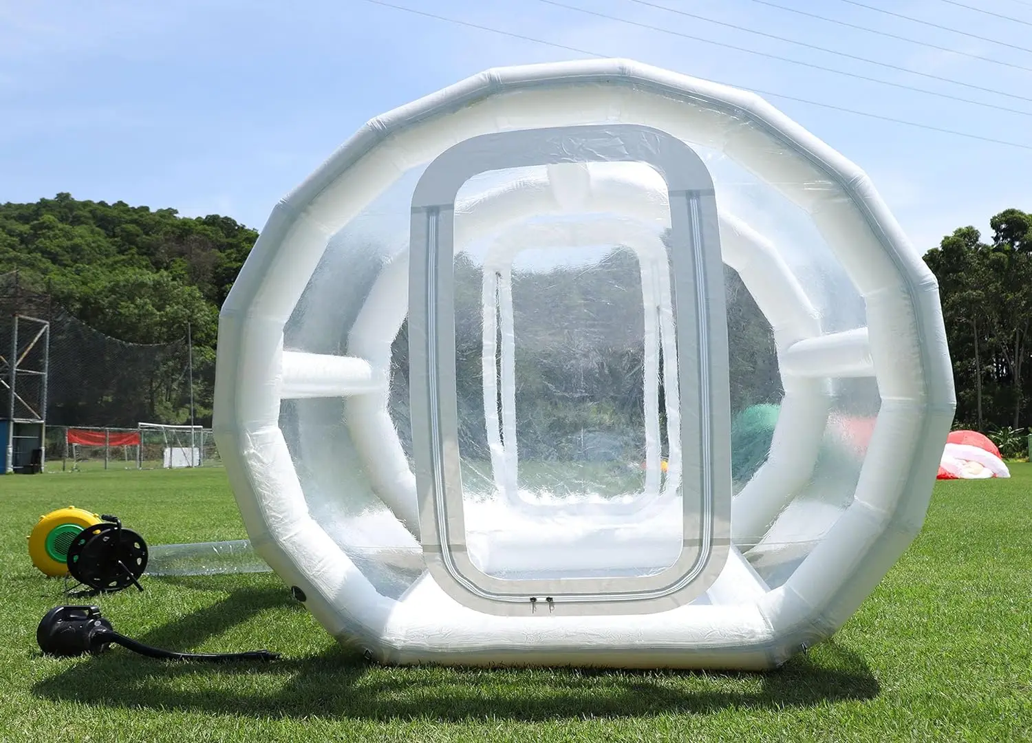 Hot selling inflatable bubble tentwith tunnel inflatable bubble house dome tent  for party