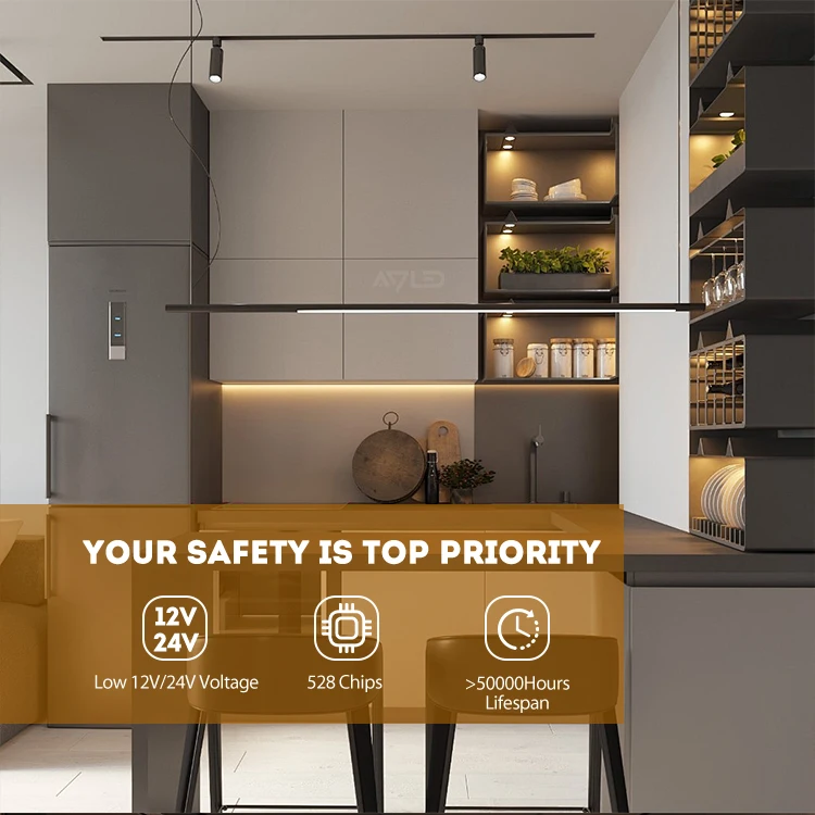 LED COB LED Strip Light 8mm Mini Cut Unit Flexible 12V 24V LED Neon Strip Color Flexible Tape for Home Decor