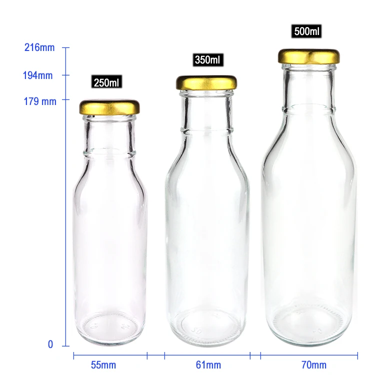 hot sauce glass bottle shape