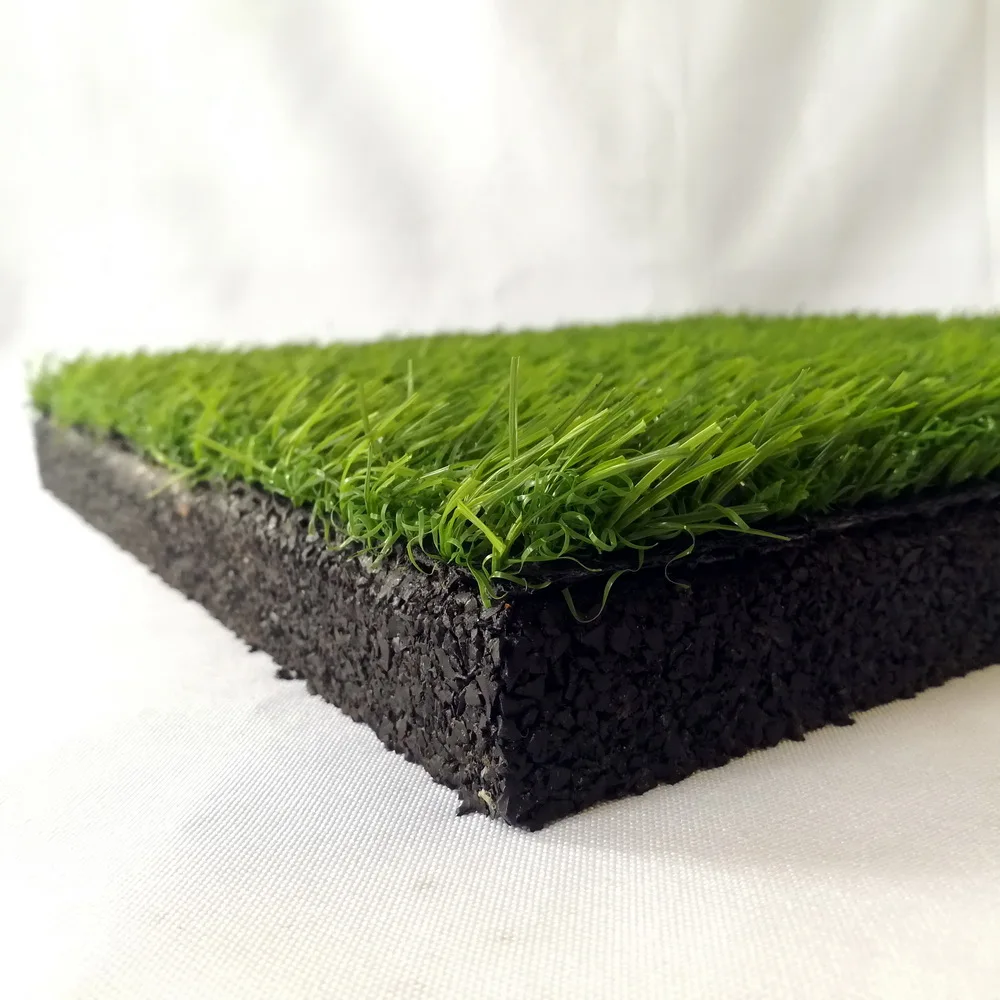 Uv-Resistant Anti-Slip DIY Turf Artificial Grass Composite Decking Terrace Floor Outdoor Wpc Decking Tiles