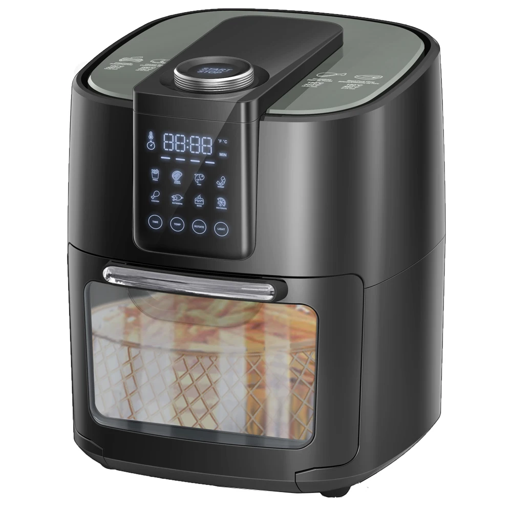 Aifa New 5L 6L 7L 8L 12L Visible airfryers with DC motor Oil FreE Electric deep digital rapid smart air fryer