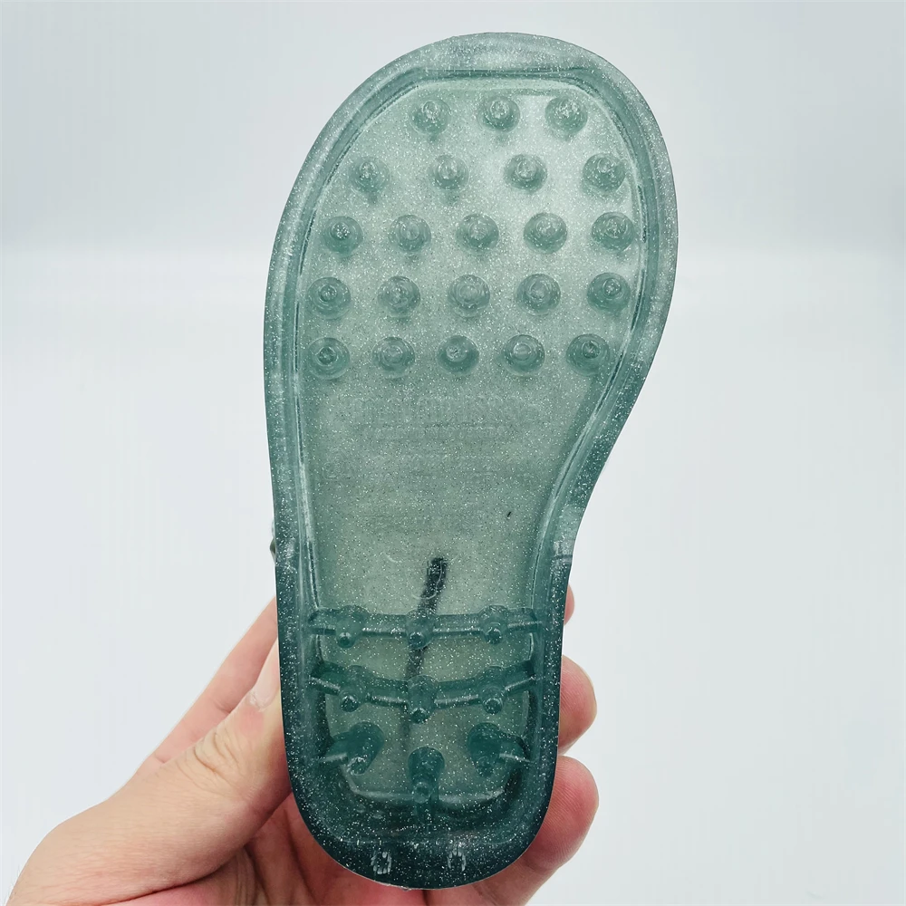 Летние Нескользящие модные детские сандалии в римском стиле, детские сандалии-желе с кристаллами, новинка 2021