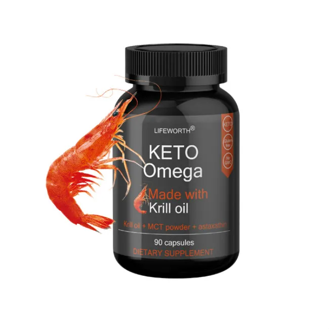  Lifeworth Высококачественная добавка keto капсулы софтгеля с жиром Омега 3