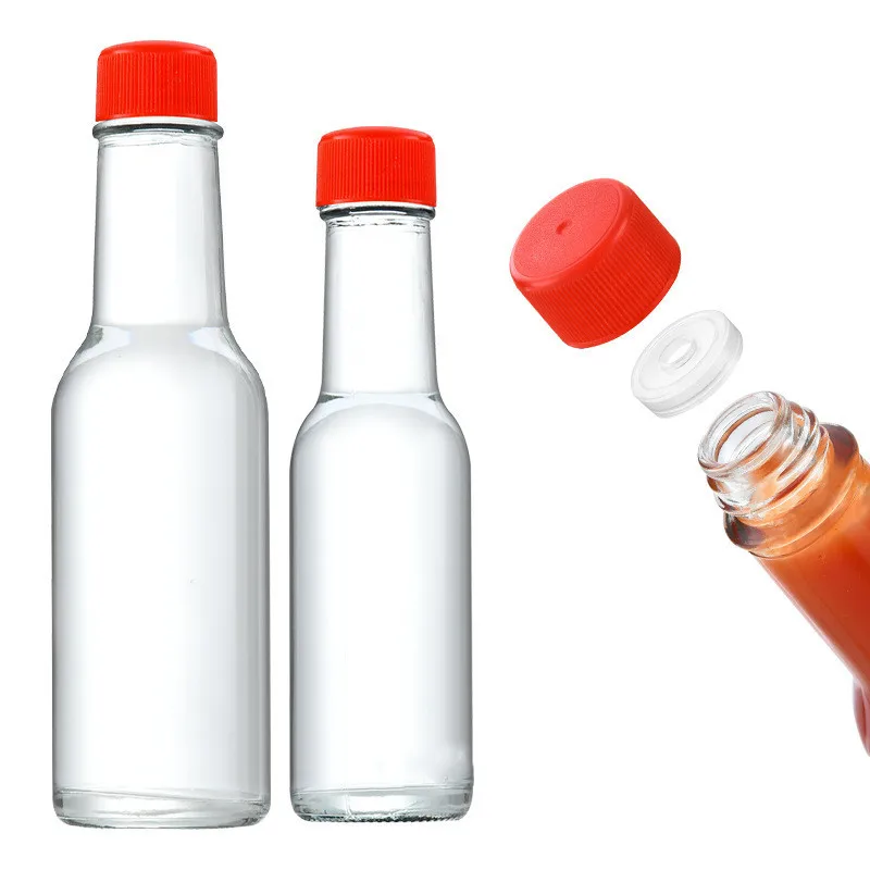 Spot annual new hot 90ml150ml250ml sushi sauce, ketchup, soy sauce vinegar, salad kitchen storage glass bottles