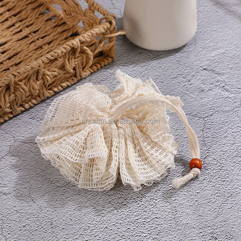 100% Natural Exfoliating Hemp Fiber Loofah Glove Mitt Mitten Bath Sponge Remove Dead Skin Exfoliating Scrubber