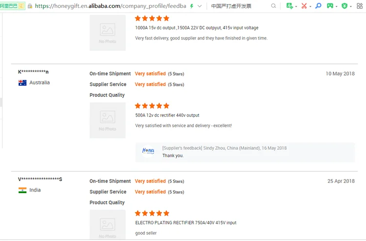 AC to DC switch mode plating rectifier for waste water treatment usage