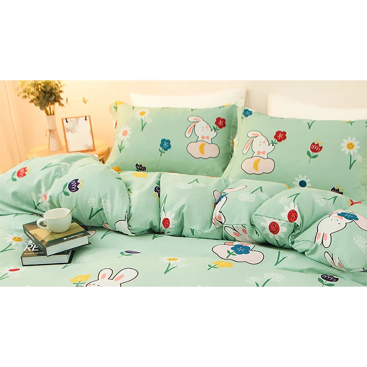 Polyester patterned animal bedsheets and pillow cases wholesale sheets for beds luxury