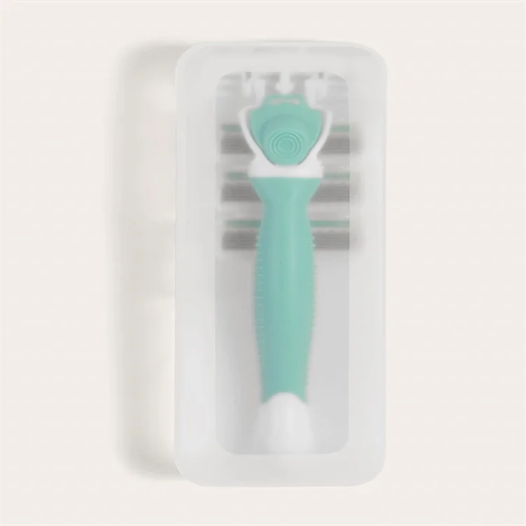 Wholesale Safety Ladies Beauty Tools Plastic Razor Body Hair Removal Shaving for Women with Three Replaceable Heads