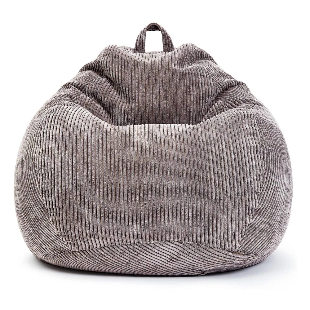 Indoor Fluffy Bean Bag Sofa Chair Beds Cover for Adults Large Size Corduroy Bean Bag Sofa Pear Shape Beanbag Cover