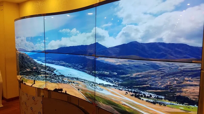 Indoor 55inch 3x3 4K Oled Video Wall Panels 2x2 Frame CCTV System Curved LCD Video Wall Solution