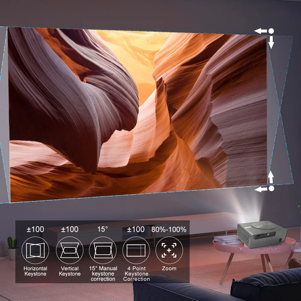 Touyinger Q10W Pro Projector   wifi android smart  home Theater 4k projector