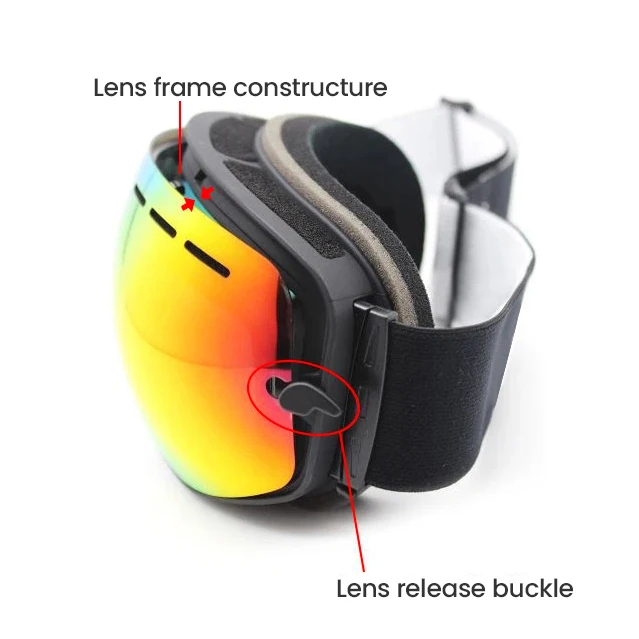 New High Quality Ski Goggles Polarized Anti fog Snowboard Goggles Custom Logo Ski Goggles
