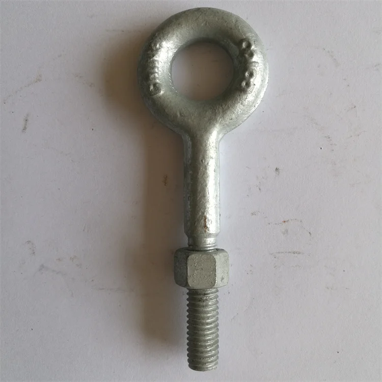 Drop Forged Regular Nut Eye Bolt Eye Long Eye Bolt Wholesale