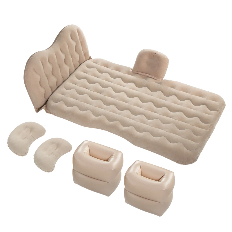 C02 новый патентный продукт ПВХ Оксфорд Флокированный надувной автомобильный матрас надувная кровать флокировка стиль