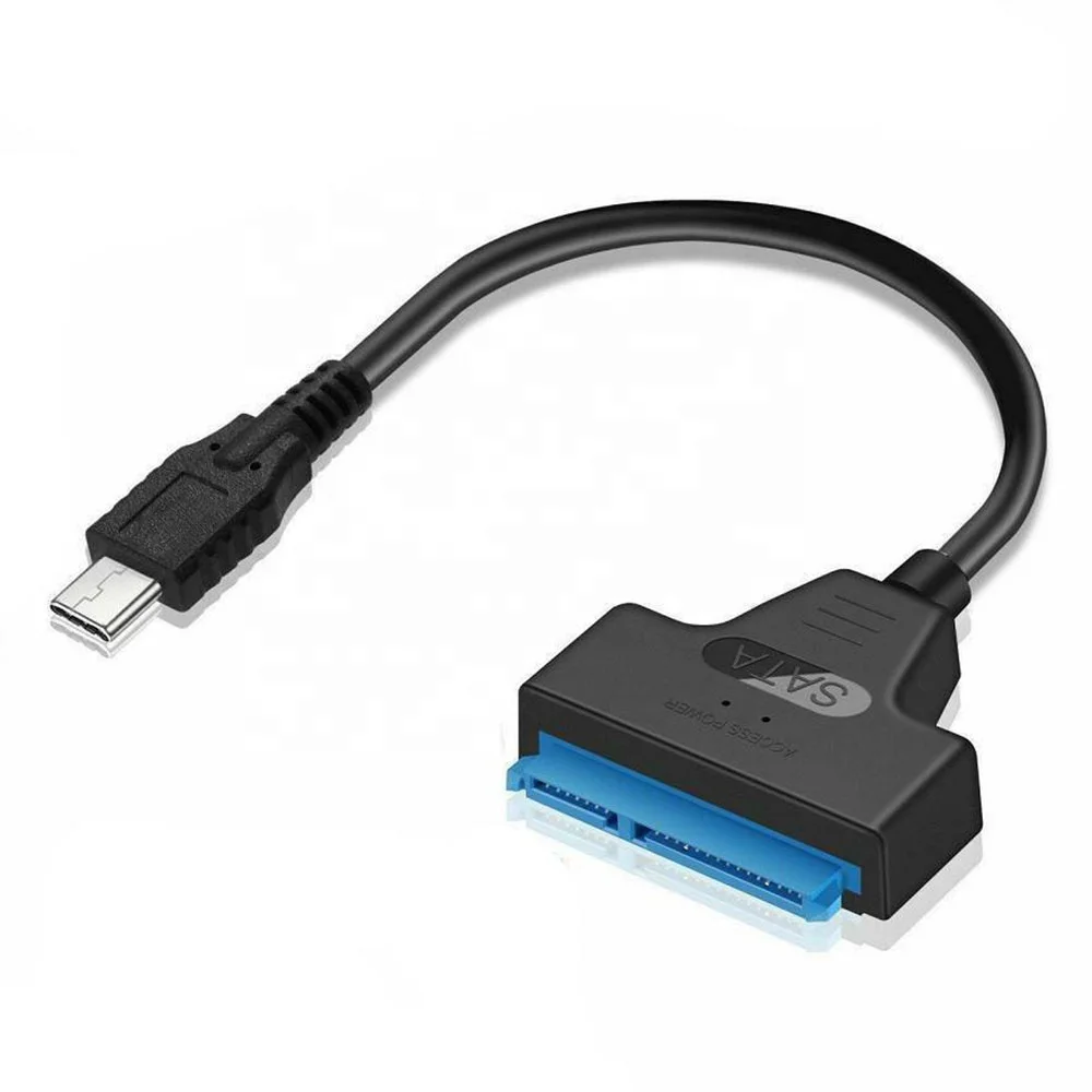 Doonjiey Type C USB3.1 SATA 3 converter Cable Sata To USB 3.0 Adapter Up To 6 Gbps Support 2.5 Inch