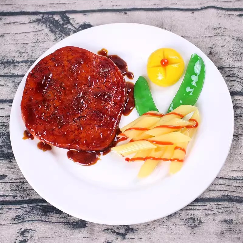 Simulation Steak Cooked Meat Steak Sample Model Display Props Model