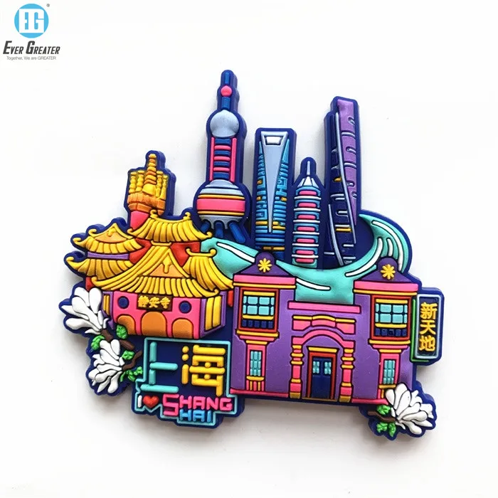 Factory 3D PVC Cartoon Custom Rubber Fridge Magnets Customised