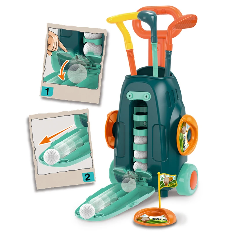 2024 New Arrivals Funny Indoor Kids Golf Set Sport Toys Kids Plastic Golf Toy Toddler Kids Golf Set