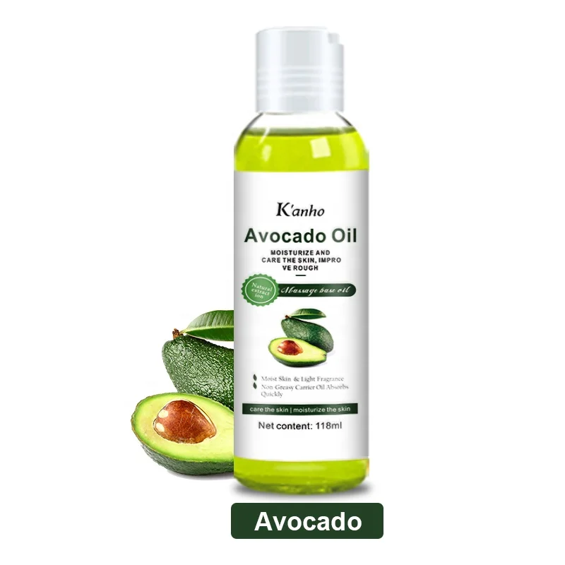 Kanho Avocado 118ml Essential Oil Natural Body Oil Organic Argan Olive Jojoba rosehip Grape seed Almond Coconut Oil Cold pressed