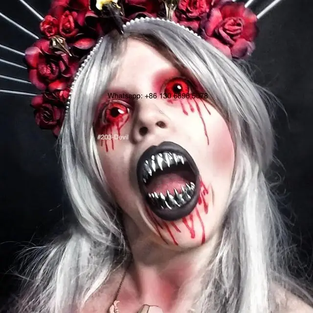 22 мм Dracul Colossus Sclera Crazy Look Хэллоуин цветные контактные линзы новые контактные линзы sharingan