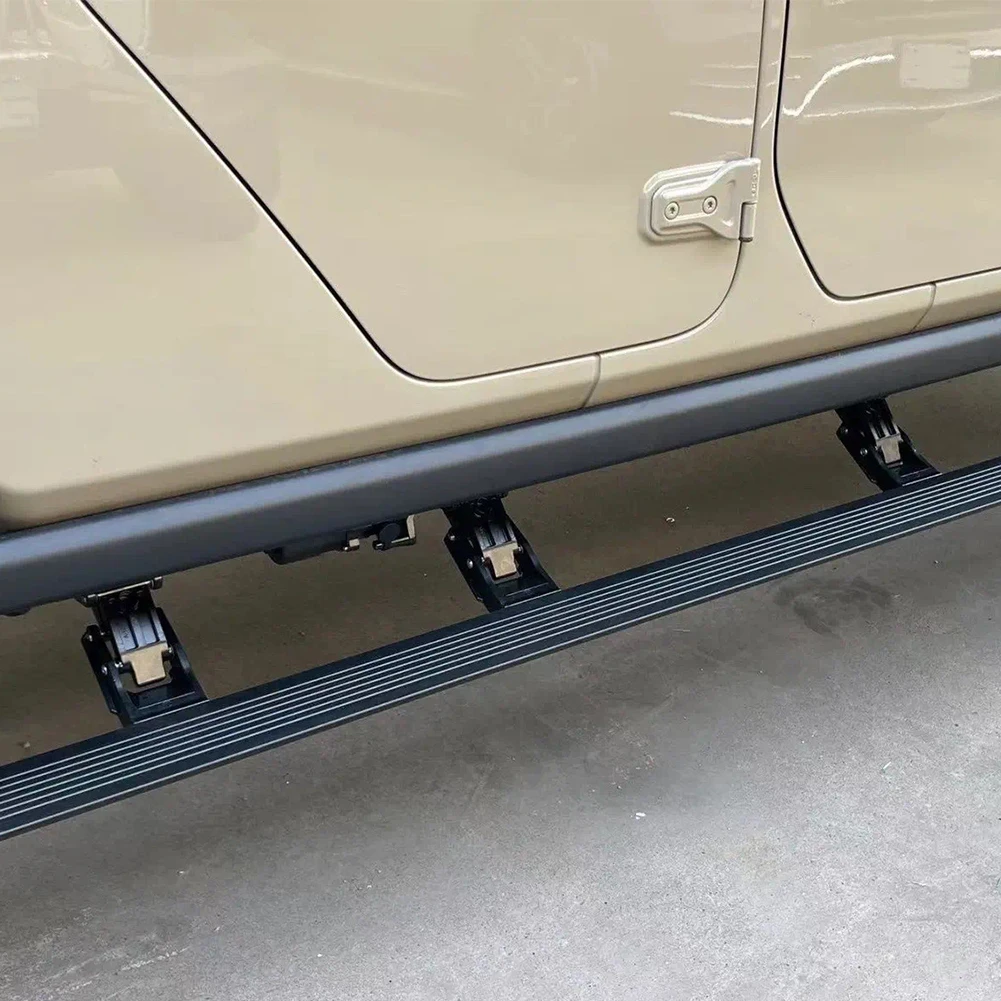 MASSAIT Автоматическая ножная ступенчатая электрическая скользящая педаль боковая ходовая доска 6 кронштейнов JEEP Wrangler 4 двери RUBICON