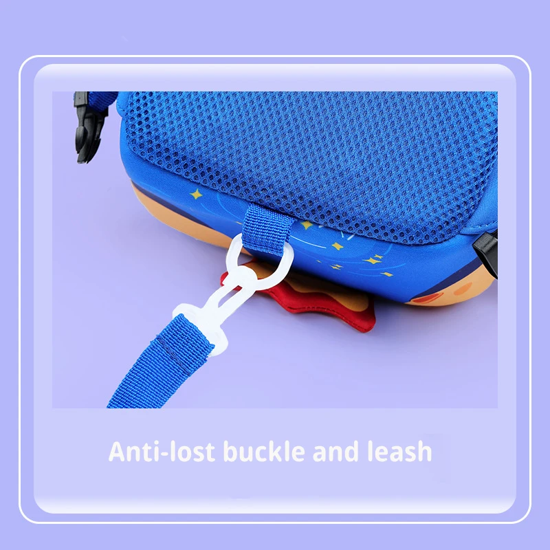 Spaceship rocket Children School bag Kids 3D cute soft anti-lost Backpack bags for boys daycare students school