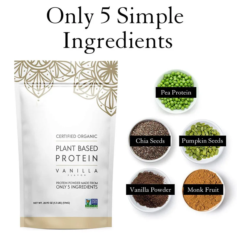 OEM Wholesale Organic Vanilla Protein Powder