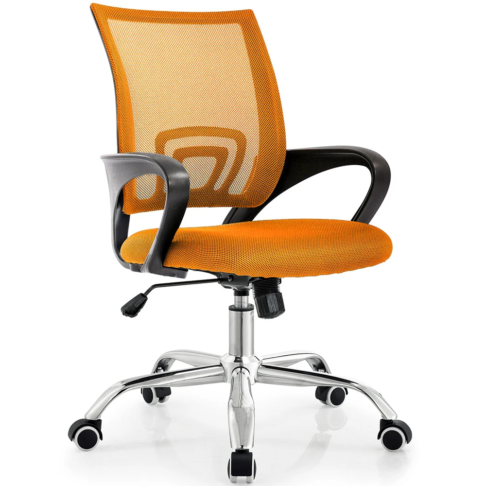 Factory Supply Cheap Free Sample Ergonomic Executive Metal Mid-Back Mesh Swivel Fabric Home Office Chair