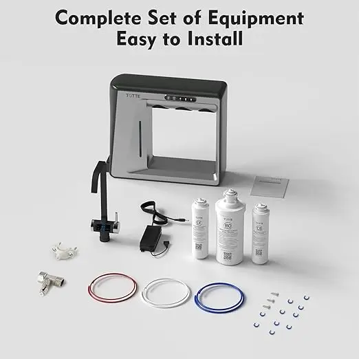 7-Layer Filtration System Commercial Home RO Water Purifier Smart Faucet with Ionizer and Water Filter Bottle Water Tap