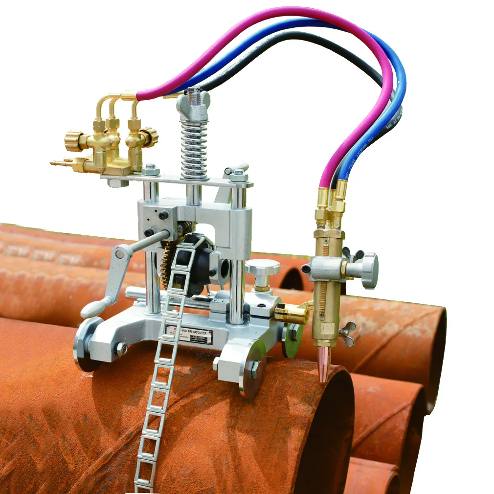 Машина для газовой резки, резак для труб, портативная ручная автоматическая нержавеющая сталь DEM CG2-11G, ручная резка пламени 340*340*330 мм CE,ISO Silver
