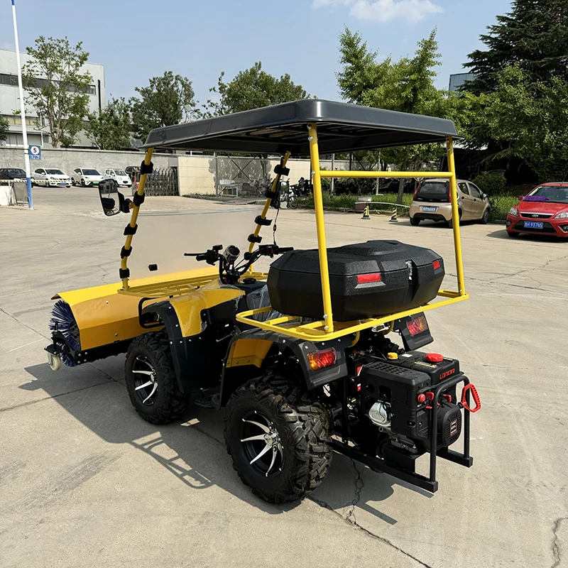 Multifunction Fully Enclosed Snow Plow Truck Four-Wheeled Driving Snow Sweeper Snow Removal Vehicle