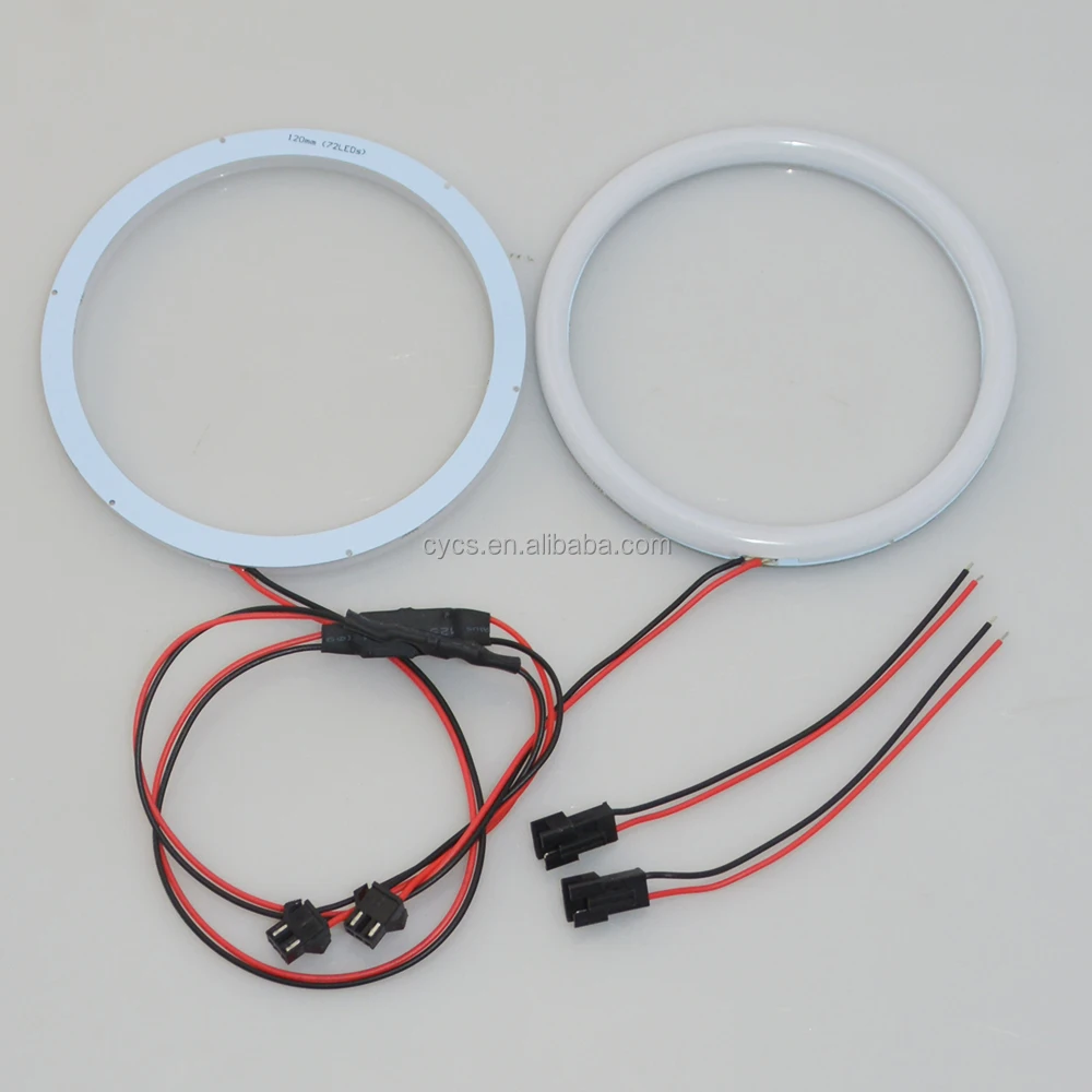 120mm 72led SMD cotton light LED angel eyes white Car accessories Cotton LED halo ring Car Angel Eyes Ring light LED Halo Rings