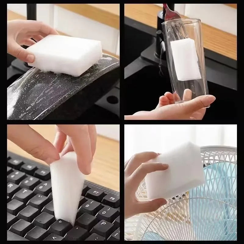 Nano-sponge Magic Wipe Kitchen Wash Dishes Wood Pulp Brush Pot Decontamination Shoes Clean Car Artifacts