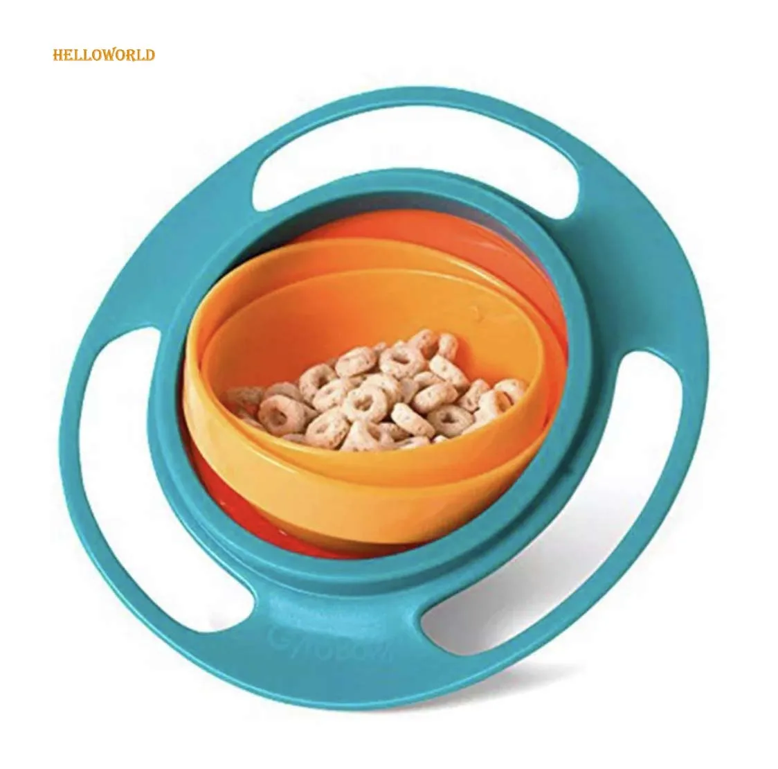 HelloWorld Multi-function Magic 360 Degree Rotation Bowl Universal Gyro Kids