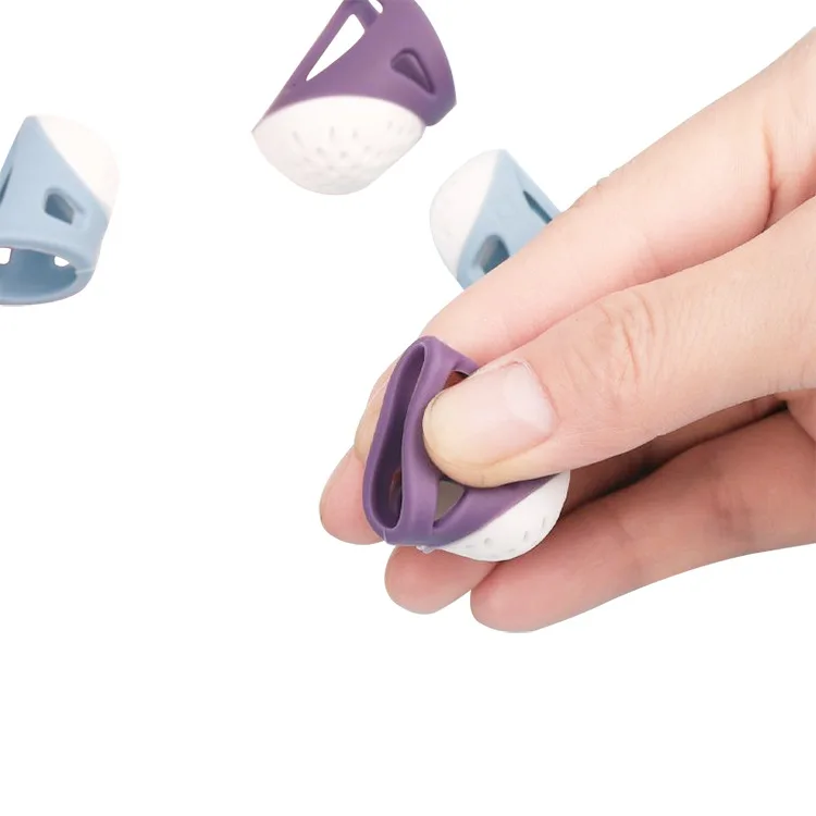 Wholesale Silicone Finger Pads Sewing Ring for Knitting Quilting Crafts DIY Sewing Tools Finger Protection Enhanced Comfort