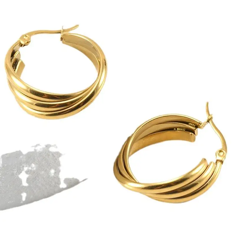 Stainless Steel Alloypendientes Earrings Bow Oem/Odm Gold Plated Studs Drop Free Shipping Wedding Oversized Lucky Clover Earring