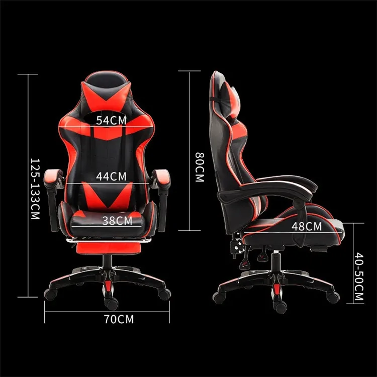Home Office Comfortable Custom Game Chair Gaming Chair PC Computer Gaming Chair with footrest